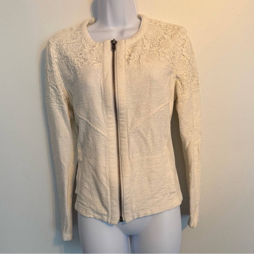 CAbi Cream Lace Women's Blazer